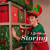 Handy Laundry Christmas Tree Storage Bag - Stores 7.5 Foot Artificial Xmas Holiday Tree, Durable Waterproof Material, Zippered Bag, Carry Handles. Protects Against Dust, Insects & Moisture.